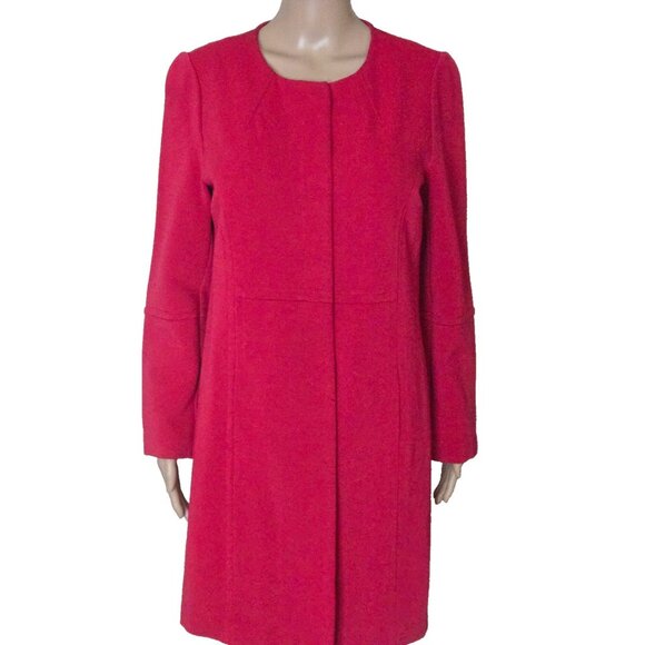 CHICO'S red trench coat size 1 US M - Picture 2 of 7